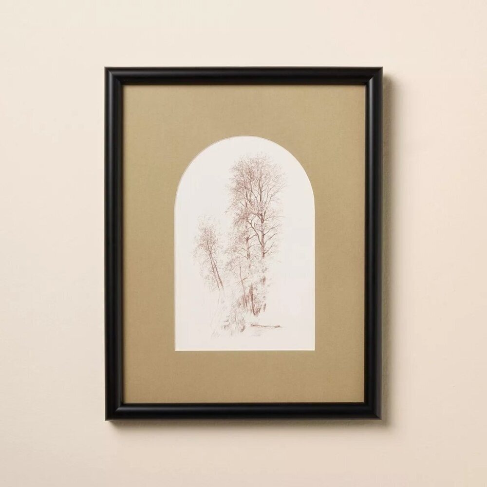 11x14 Sepia Tree Framed Wall Art -‎ Hearth & Hand Magnolia, Target Fall 2024